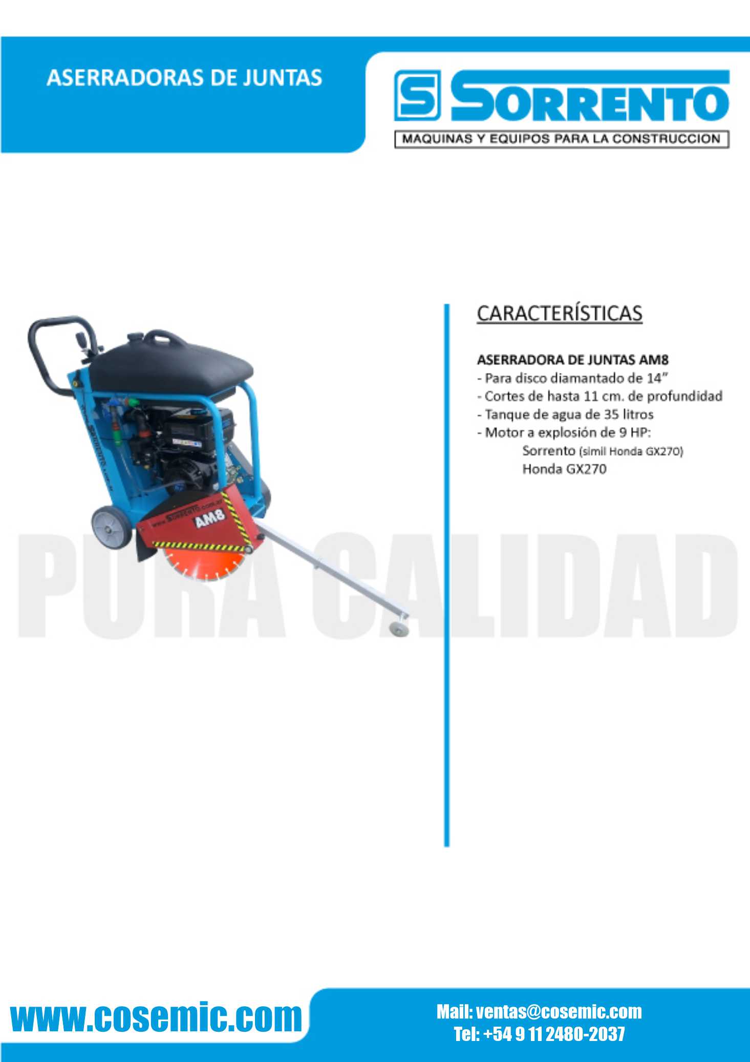 Aserradora de juntas