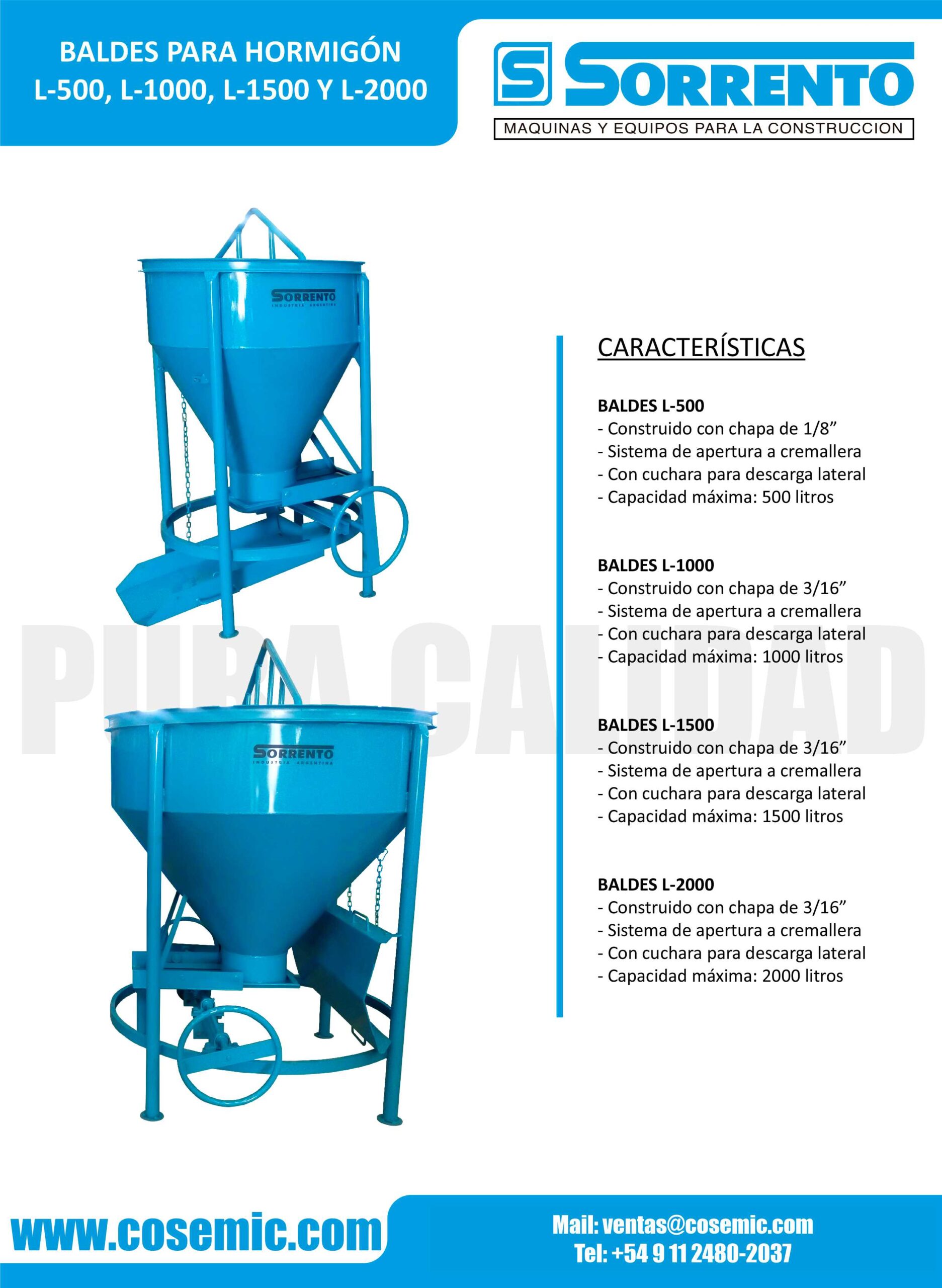 Baldes para Hormigon