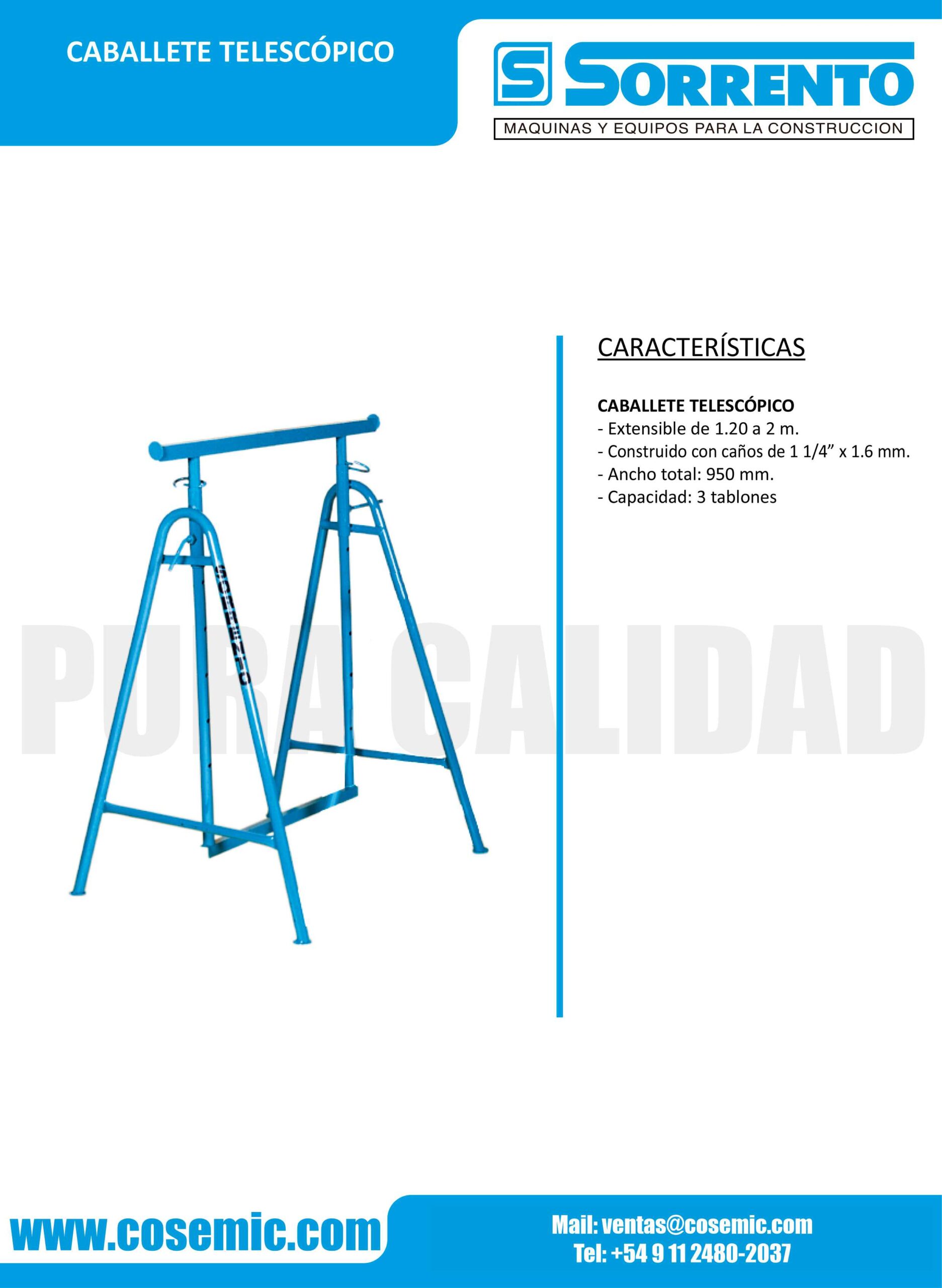 Caballete telescopico sorrento