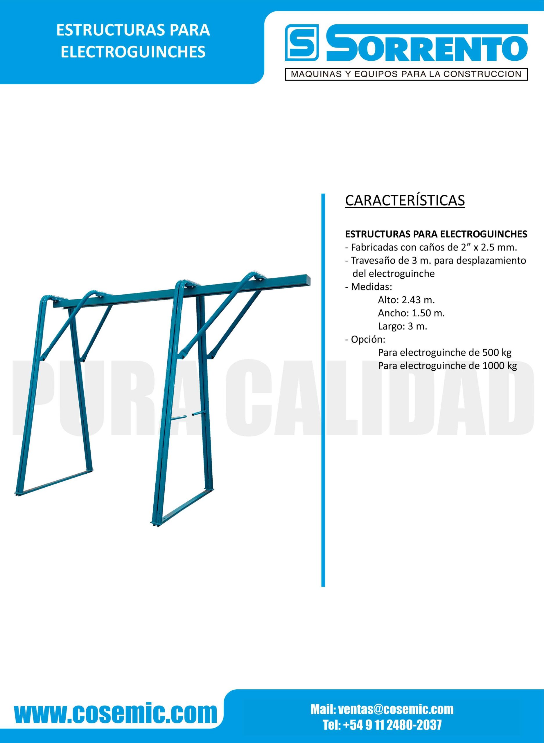 Estructura para Guinche