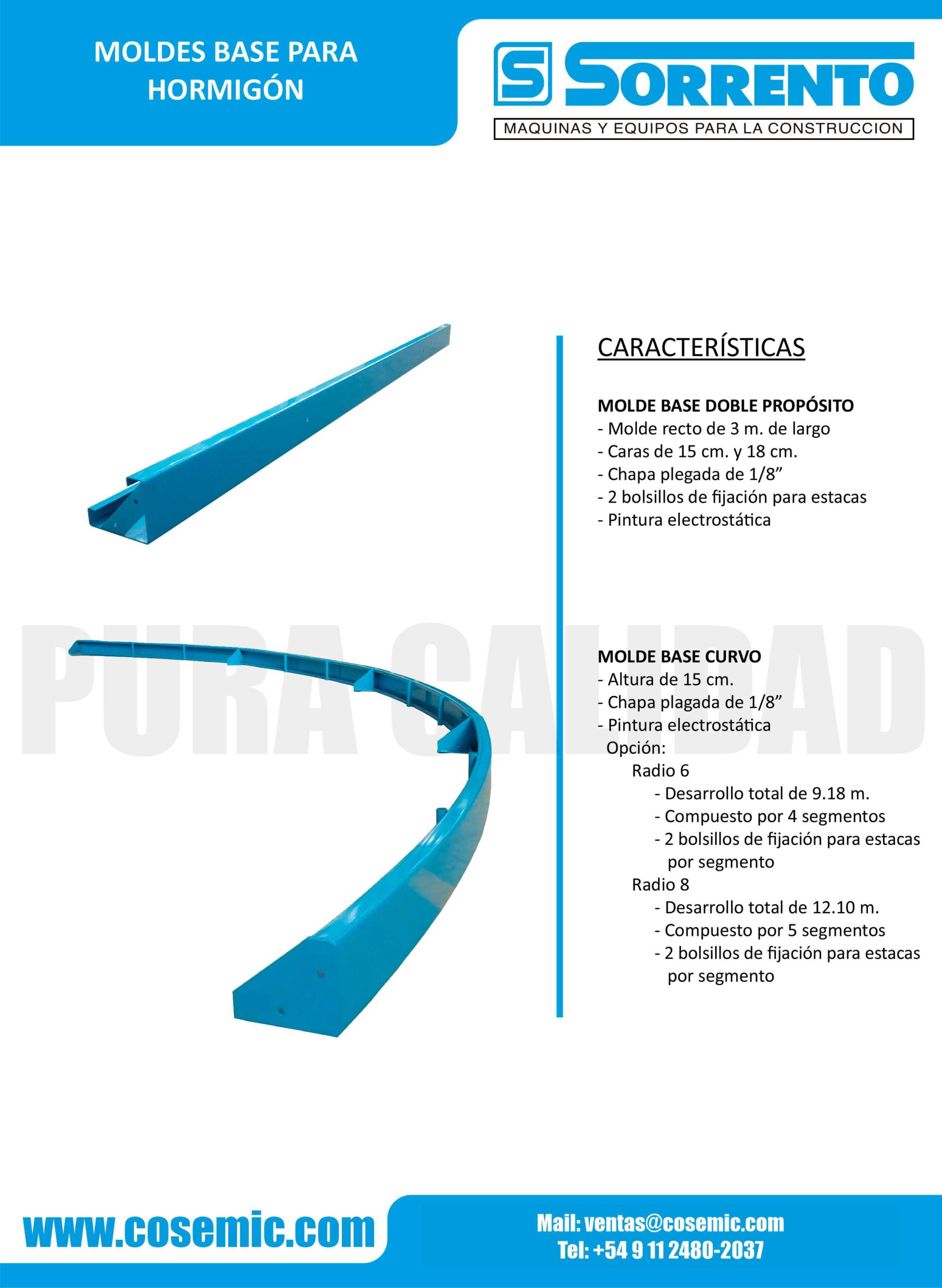 Molde Base de cordon