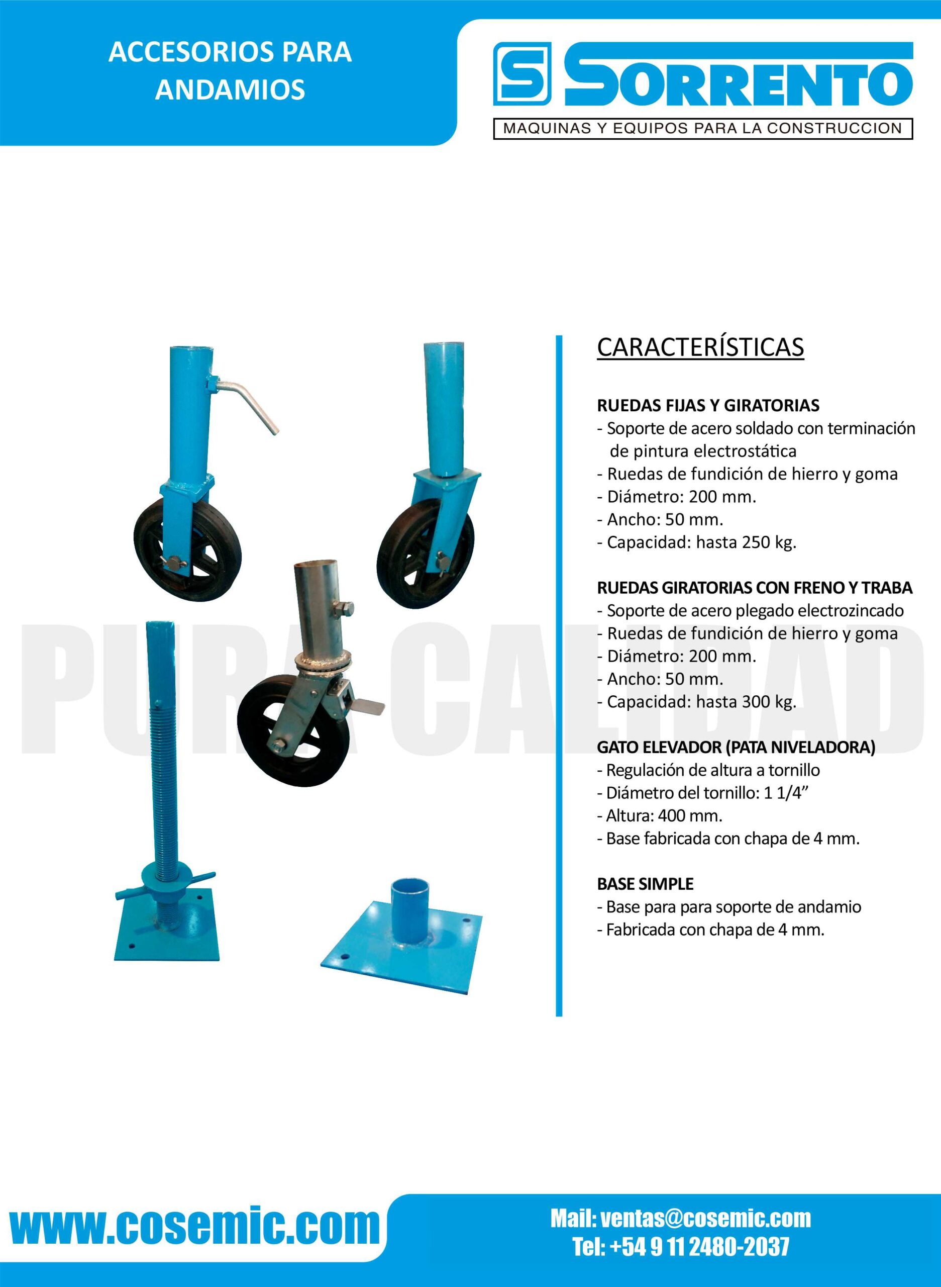 accesorios de andamios